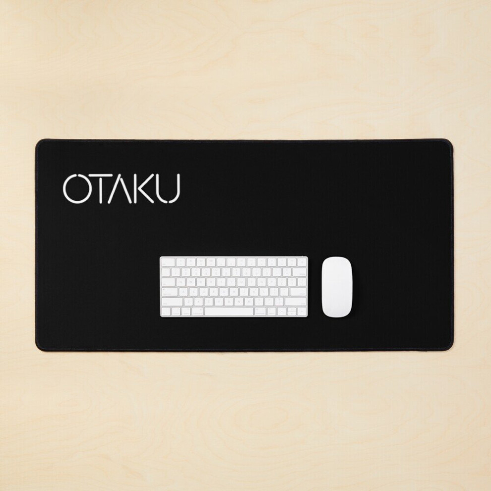 Desk Mat Otaku Modern Text Large Gaming Mouse Pad 35X16 Inch 7802738371062
