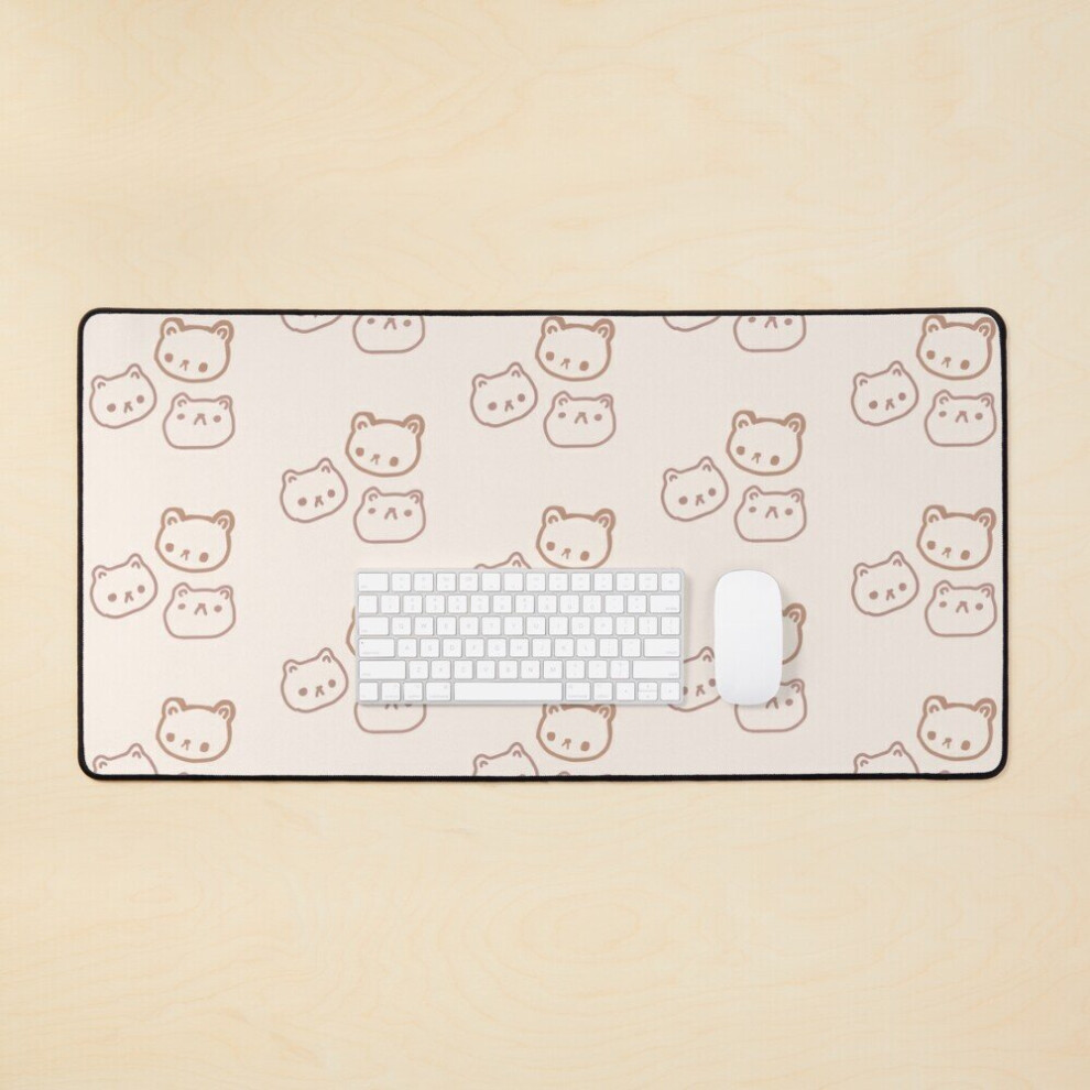 Desk Mat Bear Large Gaming Mouse Pad 35X16 Inch Brown 7802738390179