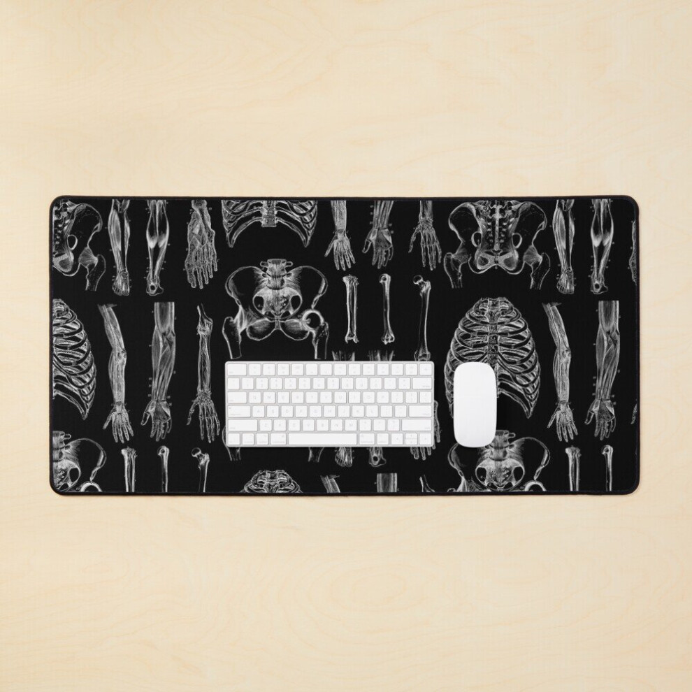 Desk Mat Vintage Human Anatomy Large Gaming Mouse Pad 35X16 Inch 7802738361568