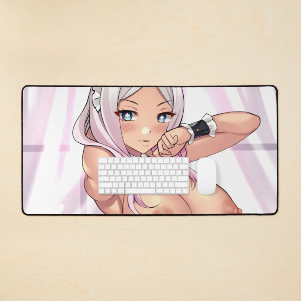 Desk Mat Hentai Hibana Lewd Maid Large Gaming Mouse Pad 35X16 Inch 7802738378900