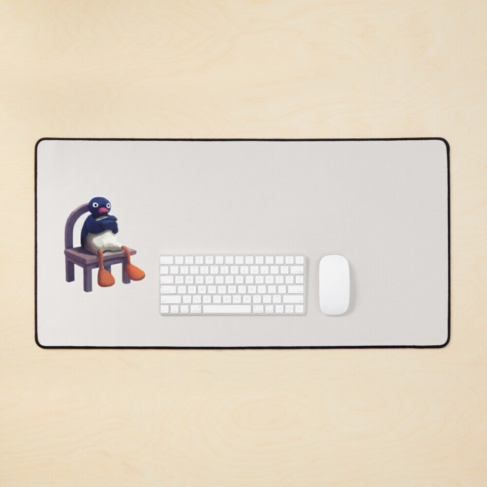 Desk Mat Angry Pingu Large Gaming Mouse Pad 35X16 Inch 7802738380316