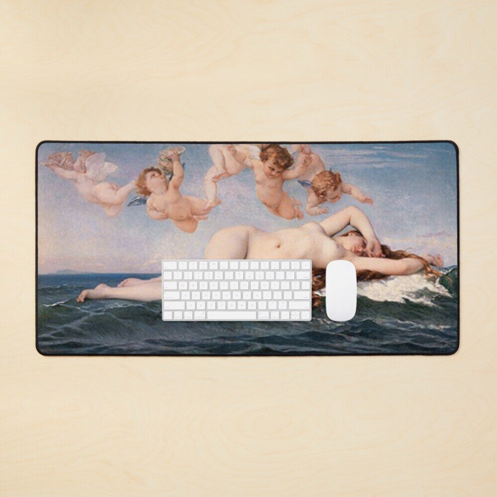 Desk Mat Alexandre Cabanel The Birth Of Venus Large Gaming Mouse Pad 35X16 Inch 7802738401325