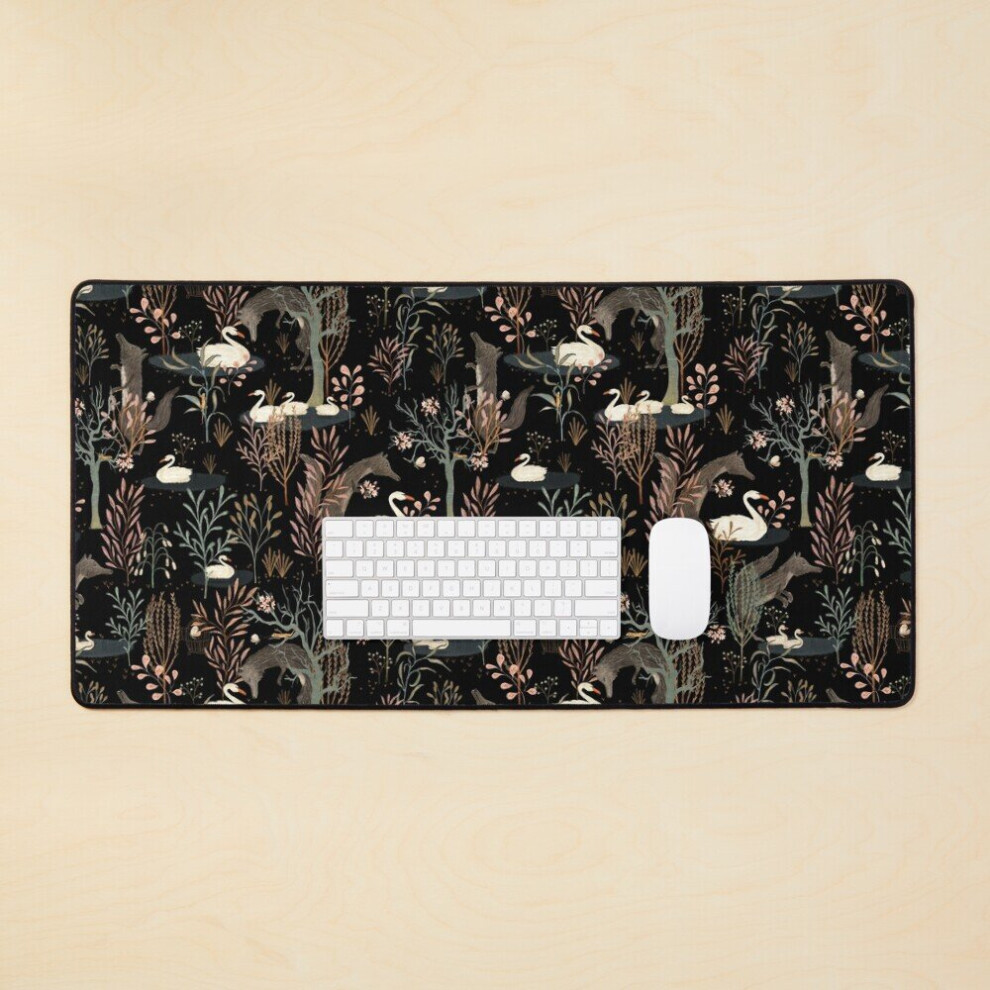 Desk Mat The Forest Large Gaming Mouse Pad 35X16 Inch Black 7802738409956