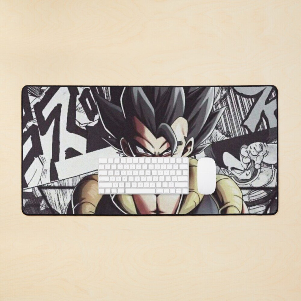Desk Mat Gogeta Dragon Ball Mamga Large Gaming Mouse Pad 35X16 Inch 7802738371604