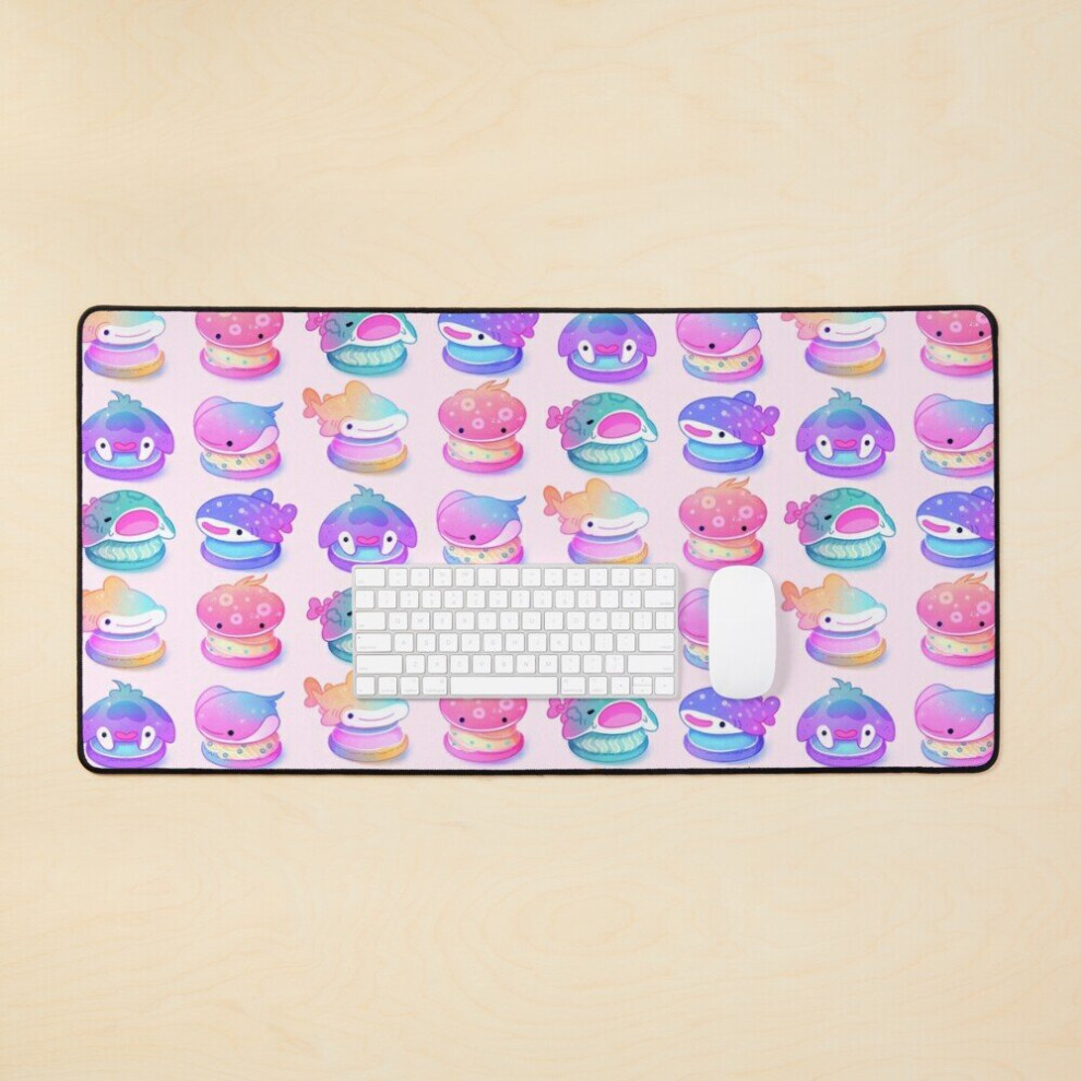 Desk Mat Sea Macaron Large Gaming Mouse Pad 35X16 Inch 7802738320978