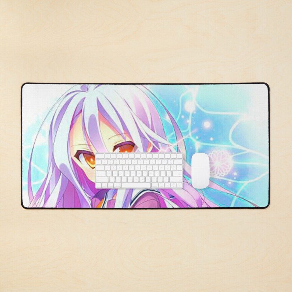 Desk Mat Shiro - No Game No Life Large Gaming Mouse Pad 35X16 Inch 7802738352450