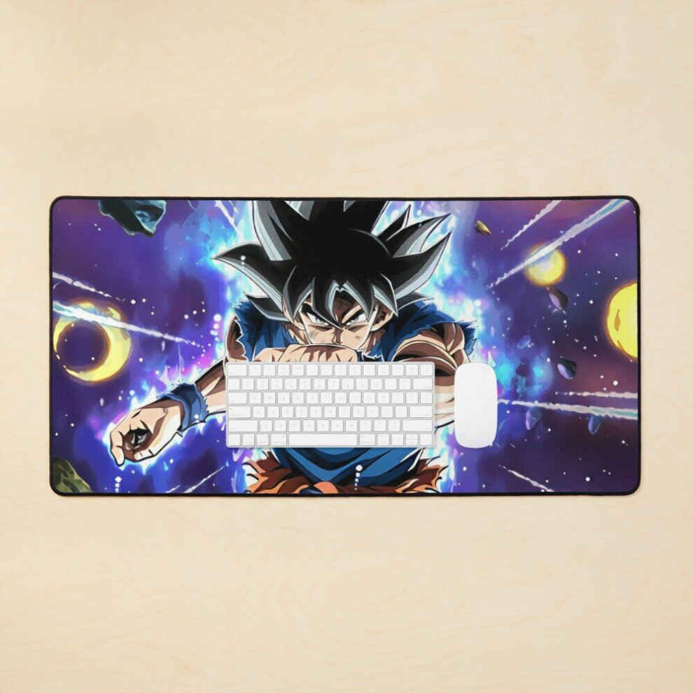 Desk Mat Son Goku Fighter Dragon Ball Z Large Gaming Mouse Pad 35X16 Inch 7802738371260