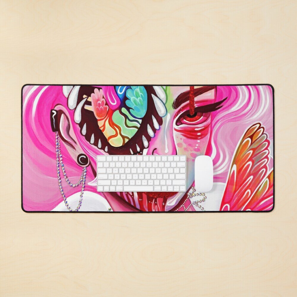 Desk Mat Eye Of My Heart Large Gaming Mouse Pad 35X16 Inch 7802738335385