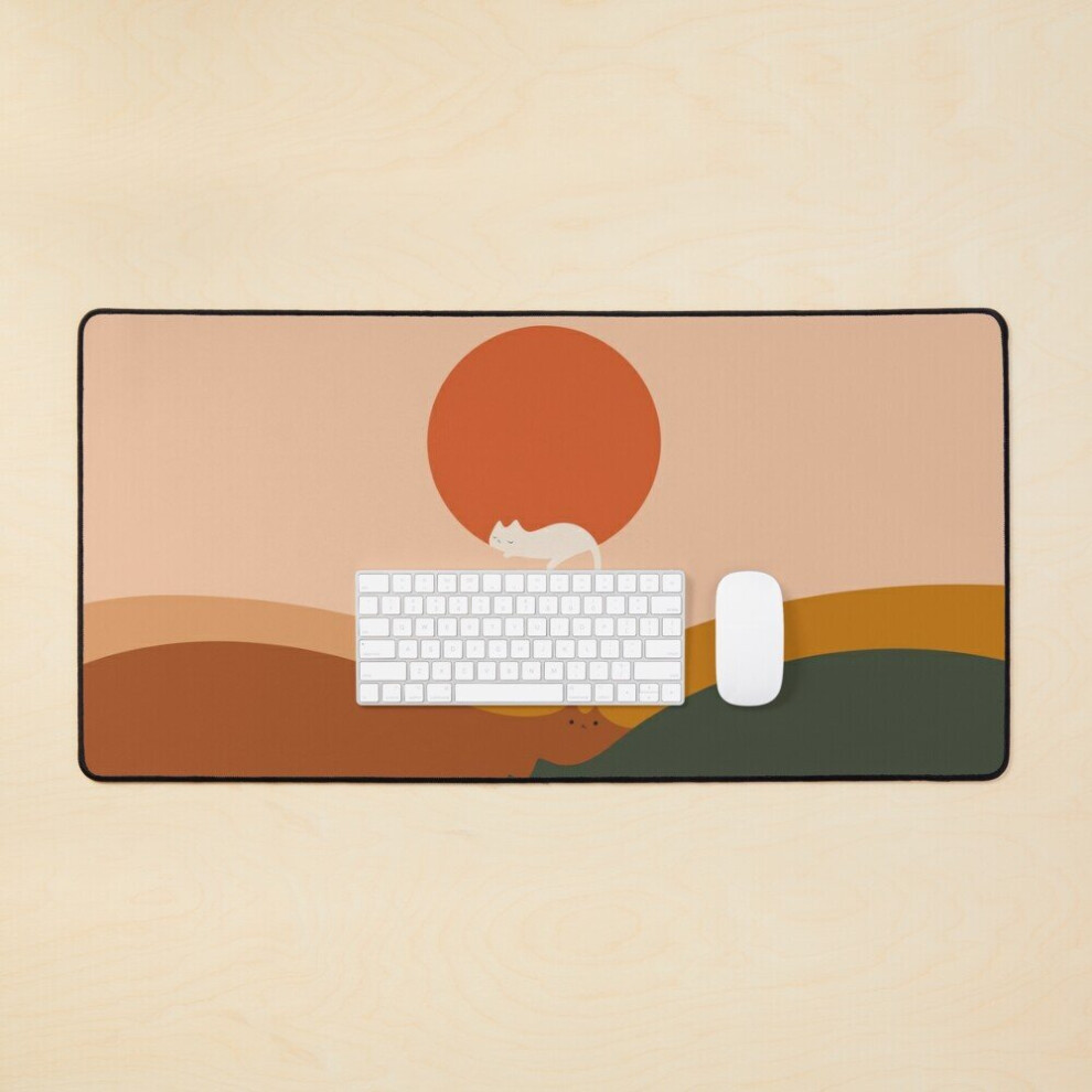 Desk Mat Cat Landscape 127 Large Gaming Mouse Pad 35X16 Inch 7802738315974