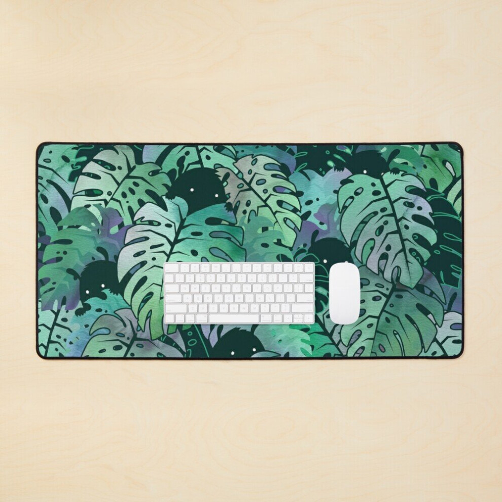 Desk Mat Monstera Monsters Large Gaming Mouse Pad 35X16 Inch 7802738311495