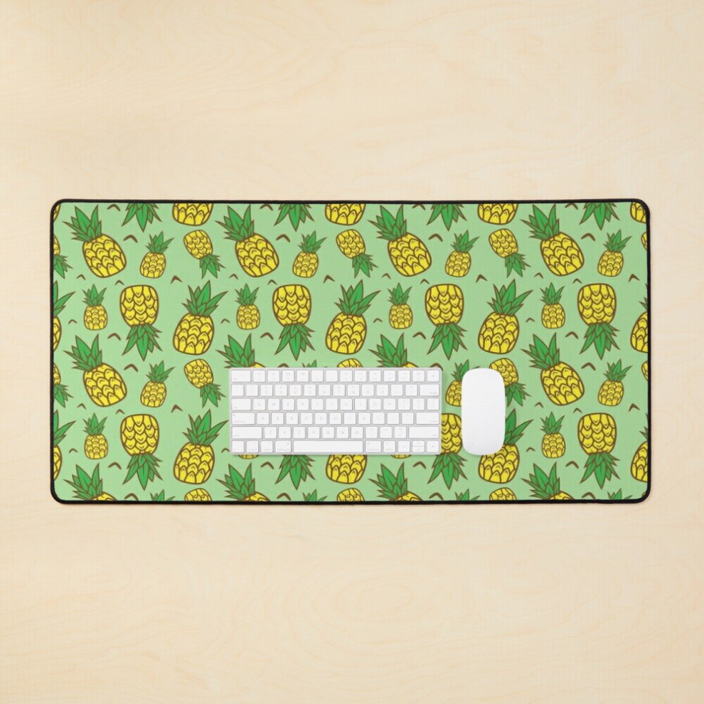 Desk Mat Pineapple Pattern Large Gaming Mouse Pad 35X16 Inch 7802738391350