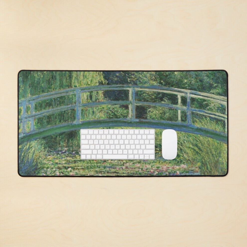 Desk Mat Claude Monet - The Water-Lily Pond Large Gaming Mouse Pad 35X16 Inch 7802738400137