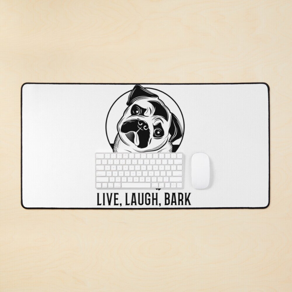 Desk Mat Live Laugh Bark Large Gaming Mouse Pad 35X16 Inch 7802738399622