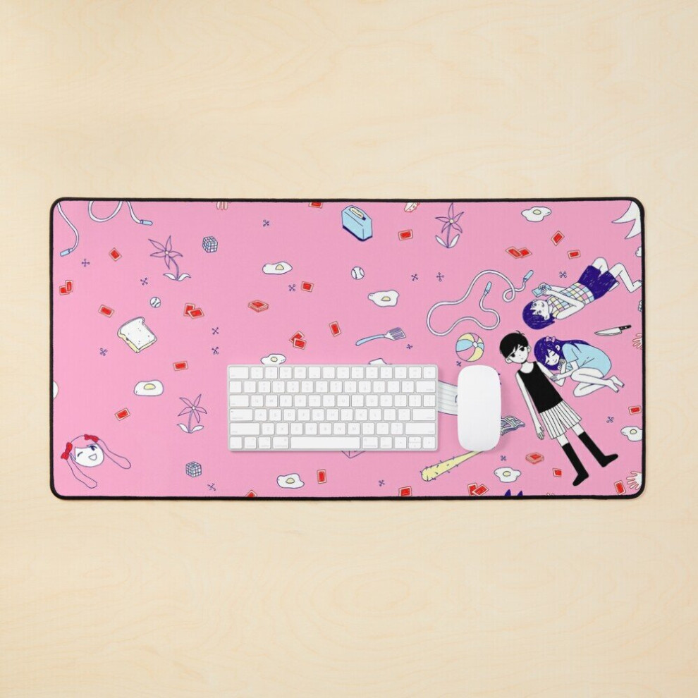 Desk Mat Omori And Friends Large Gaming Mouse Pad 35X16 Inch 7802738318579