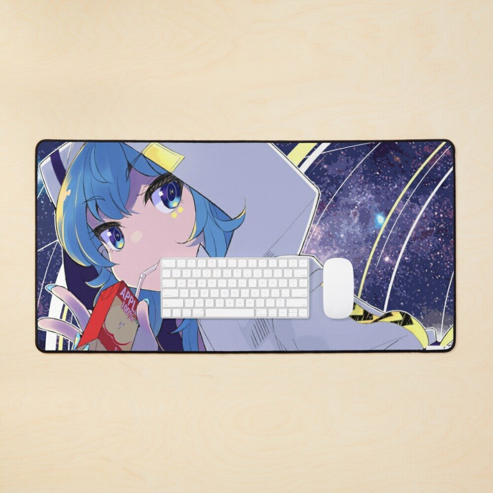 Desk Mat Hololive - Suisei Large Gaming Mouse Pad 35X16 Inch 7802738344370