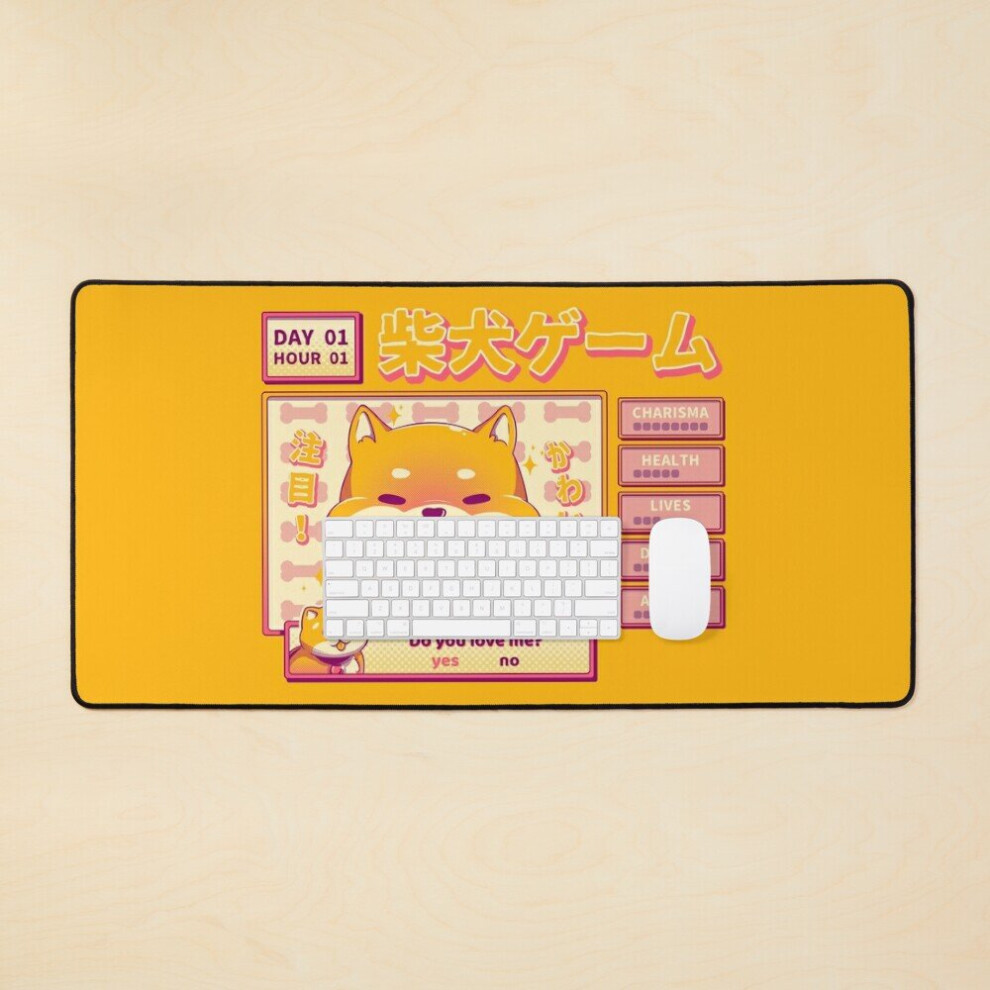 Desk Mat Shiba Novel Large Gaming Mouse Pad 35X16 Inch 7802738333541