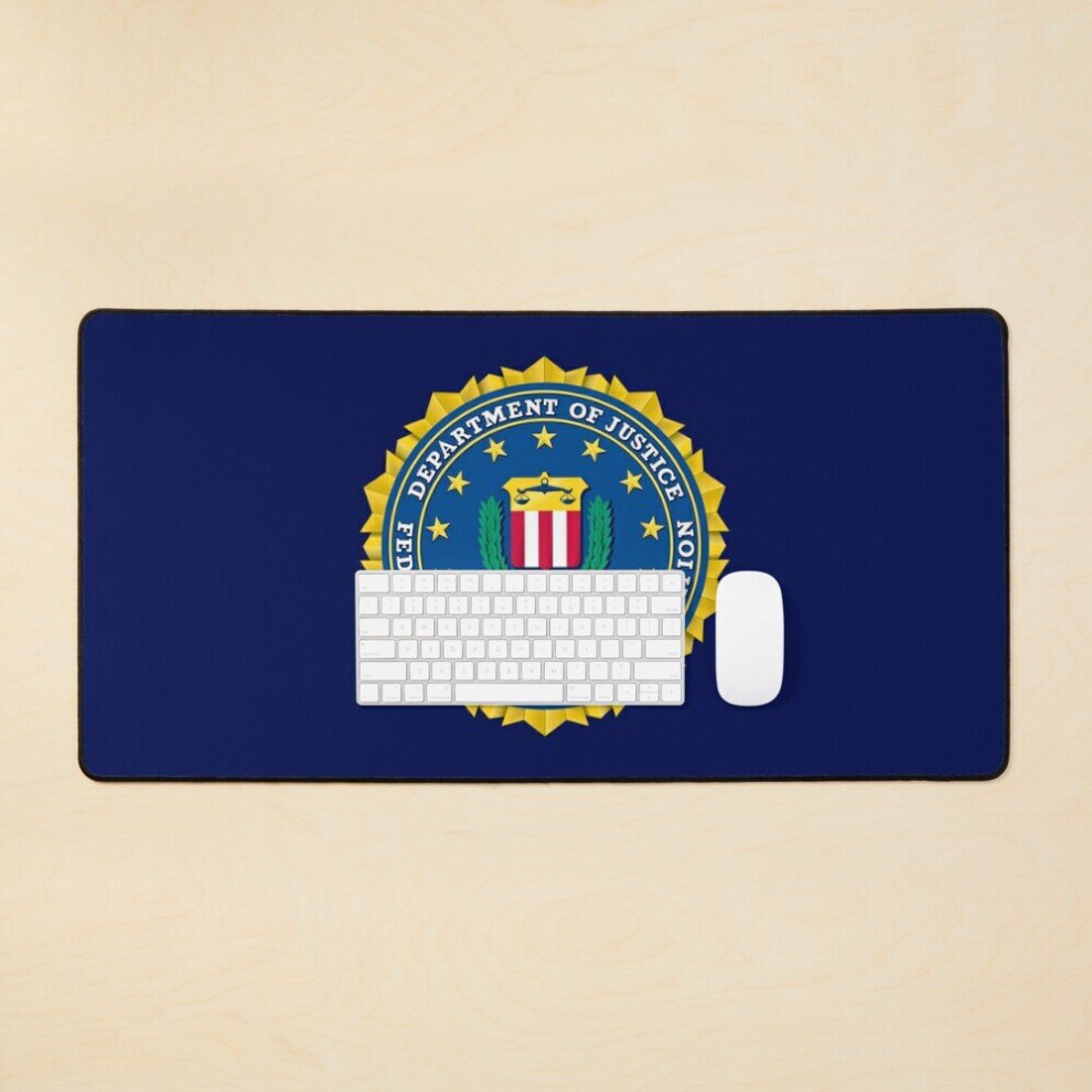 Desk Mat Fbi Federal Bureau Of Investigation Department Of Justice Of The United States Large Gaming Mouse Pad 35X16 Inch 7802738401110