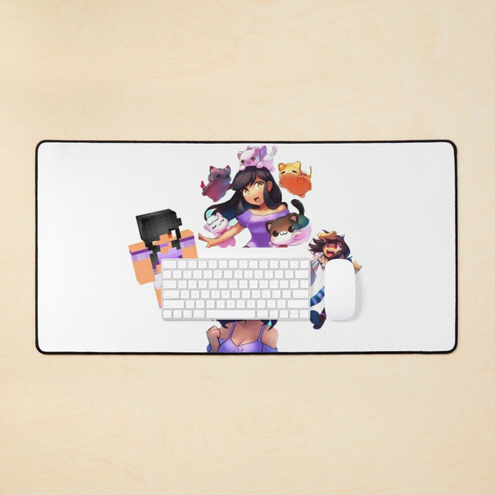 Desk Mat Aphmau Minecraft Large Gaming Mouse Pad 35X16 Inch 7802738406818