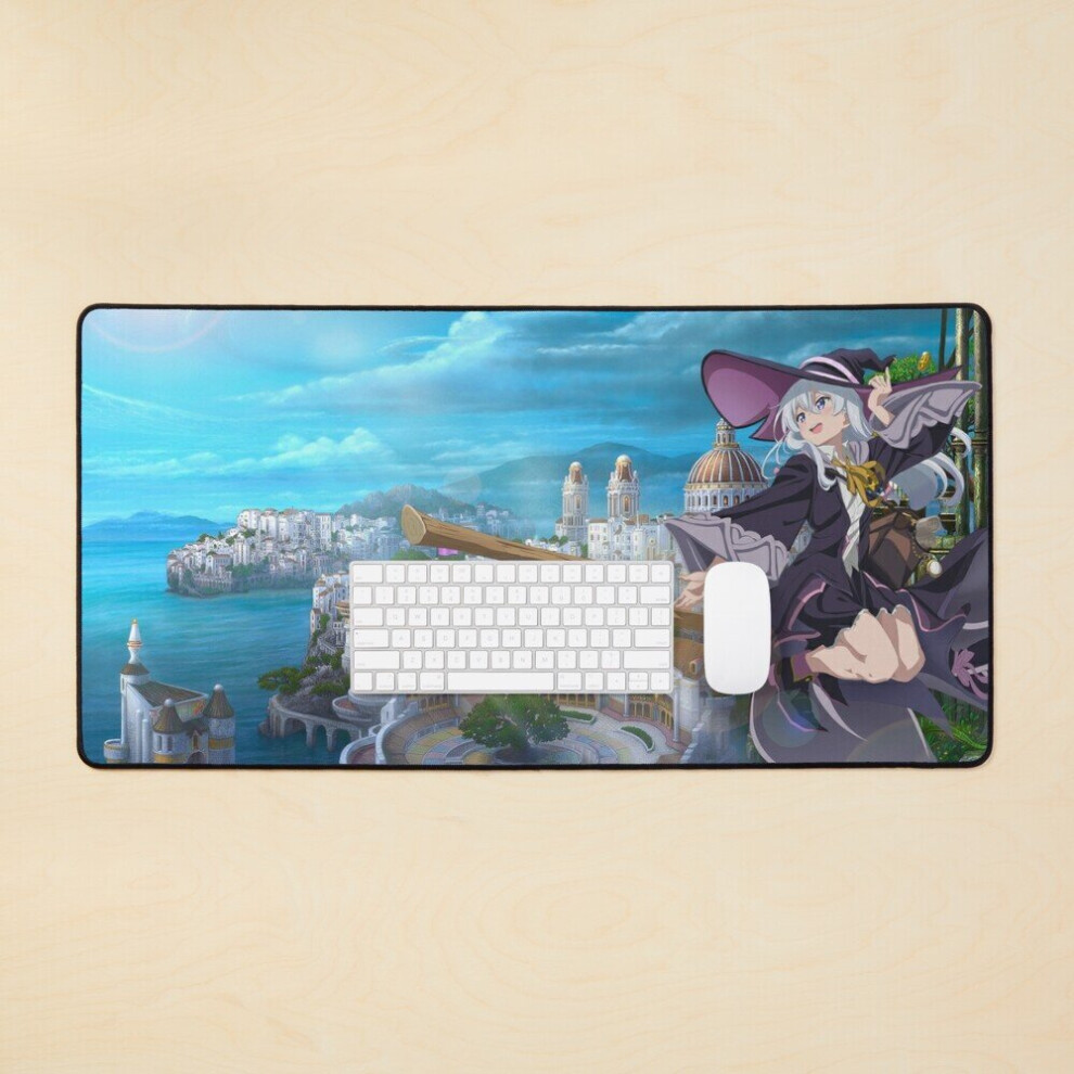 Desk Mat Wandering Witch The Journey Of Elaina 1 Large Gaming Mouse Pad 35X16 Inch 7802738331059