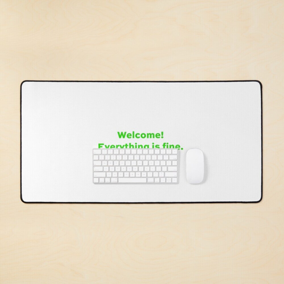Desk Mat Welcome! Large Gaming Mouse Pad 35X16 Inch 7802738365061