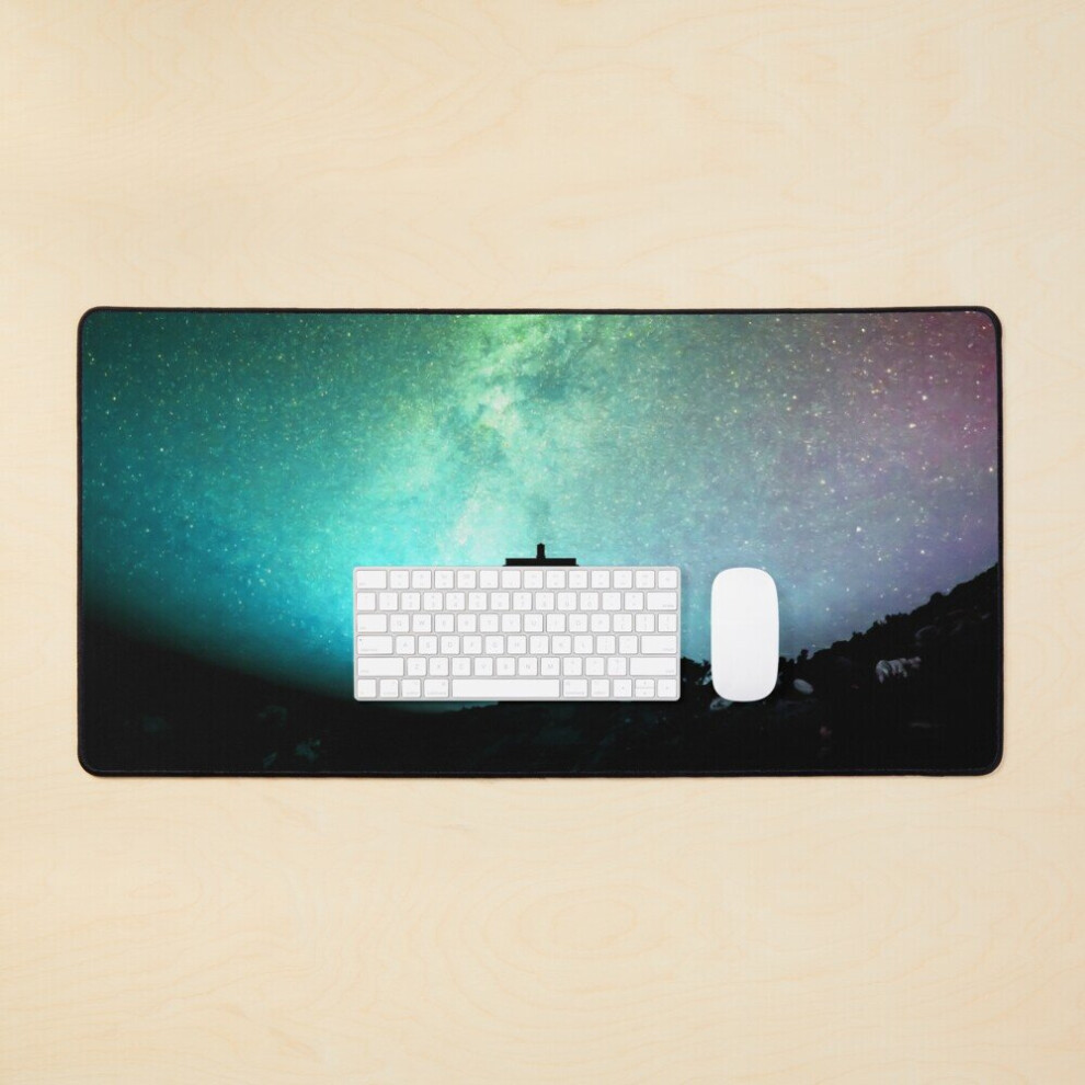 Desk Mat Starry Moon Art Blossom Large Gaming Mouse Pad 35X16 Inch 7802738316025