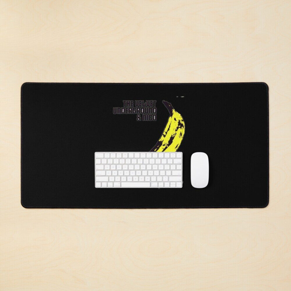 Desk Mat Andy Warhol's Velvet Underground Famous Banana Design Pullover Sweat Large Gaming Mouse Pad 35X16 Inch 7802738385533