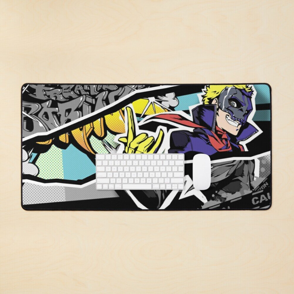 Desk Mat Ryuji Sakamoto Battle Victory Screen Large Gaming Mouse Pad 35X16 Inch 7802738331066