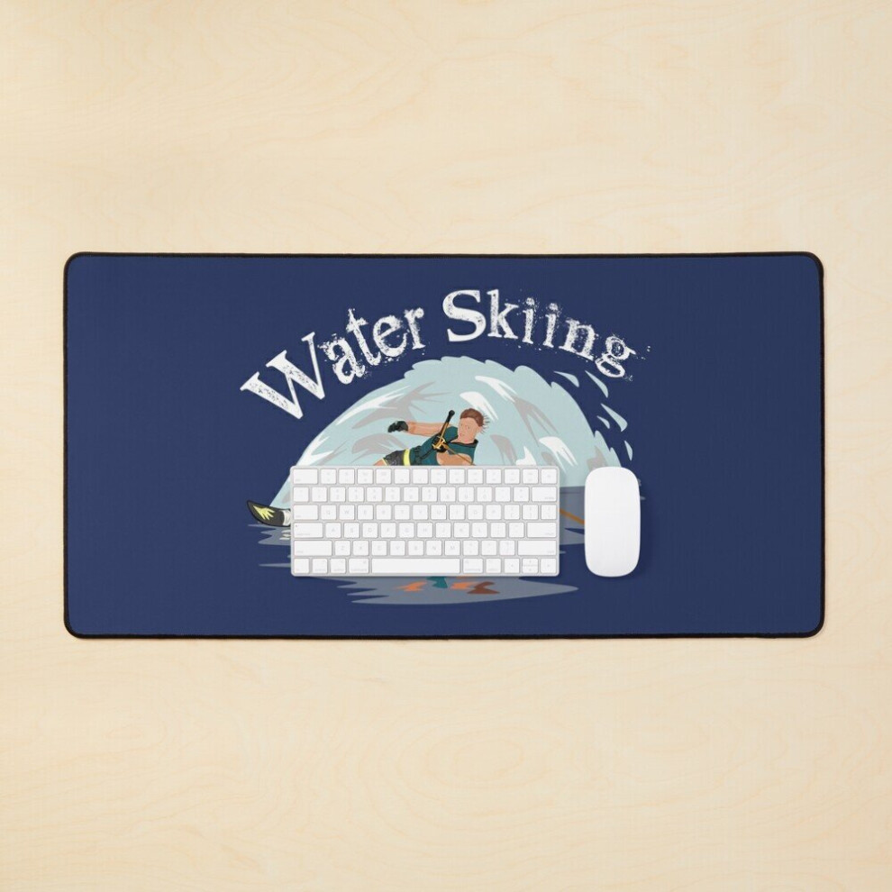 Desk Mat Water Skiing Large Gaming Mouse Pad 35X16 Inch 7802738382396