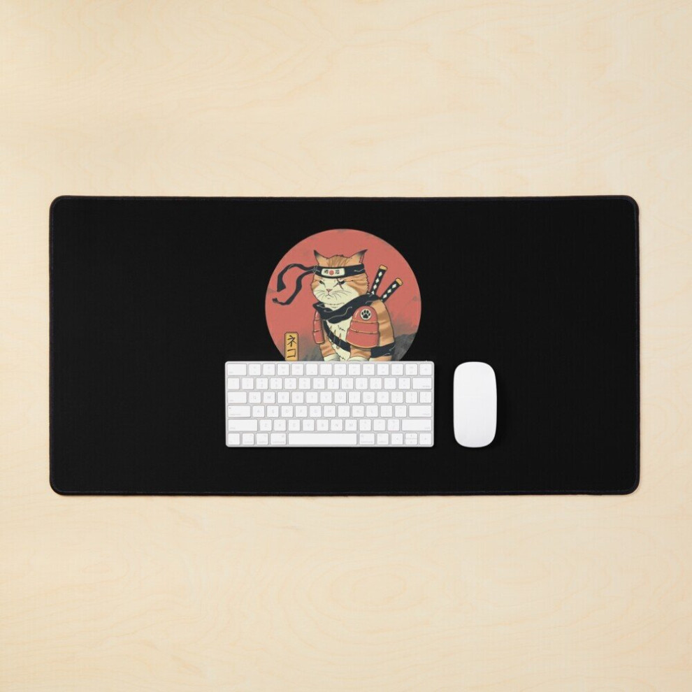 Desk Mat Shinobi Cat Large Gaming Mouse Pad 35X16 Inch 7802738392173