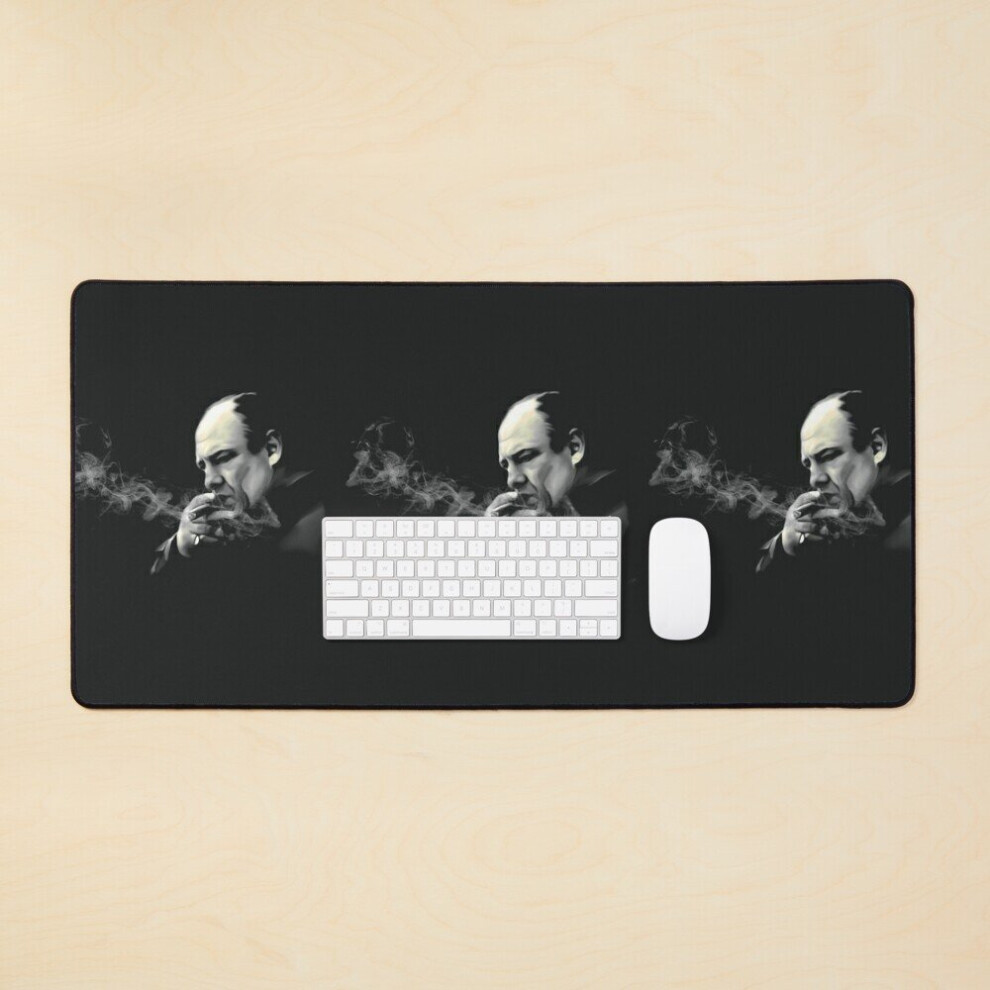 Desk Mat Tony Soprano Smoking A Sigar 50 Large Gaming Mouse Pad 35X16 Inch 7802738377767