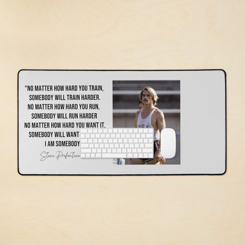 Desk Mat Steve Prefontaine Quote, Running Quotes Steve Prefontaine Large Gaming Mouse Pad 35X16 Inch 7802738366570