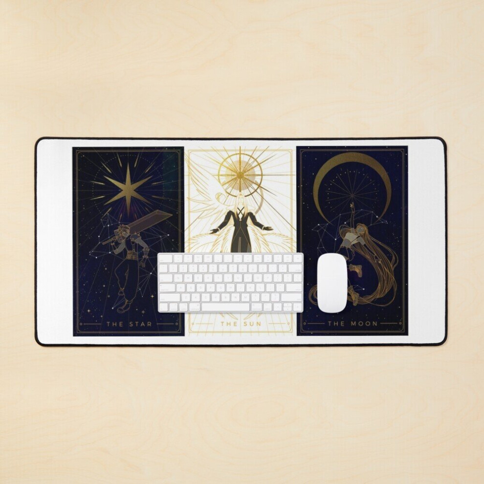 Desk Mat The Star, The Sun, The Moon Large Gaming Mouse Pad 35X16 Inch 7802738352580