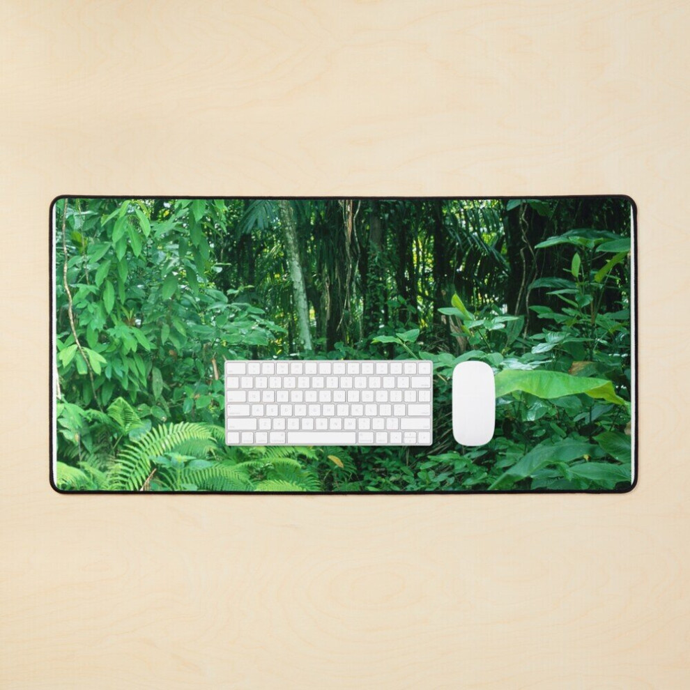 Desk Mat Rainforest Jungle In Micronesia's Palau South Pacific Islands Large Gaming Mouse Pad 35X16 Inch 7802738369700