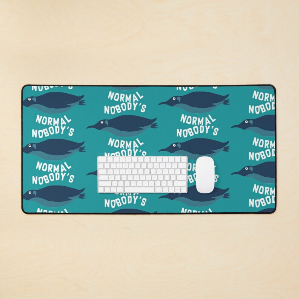 Desk Mat Atypical Penguin - Atypical - Autism Mom Brother Sister Dad - Nobody's Normal- Autism Teacher - Autistic Large Gaming Mouse Pad 35X16 Inch 7802738374698