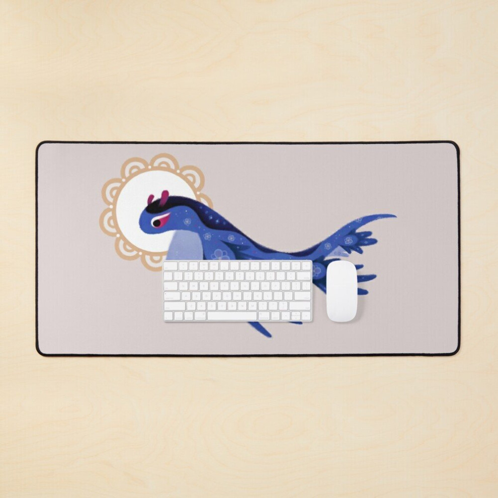 Desk Mat Dragon Large Gaming Mouse Pad 35X16 Inch Blue 7802738399059