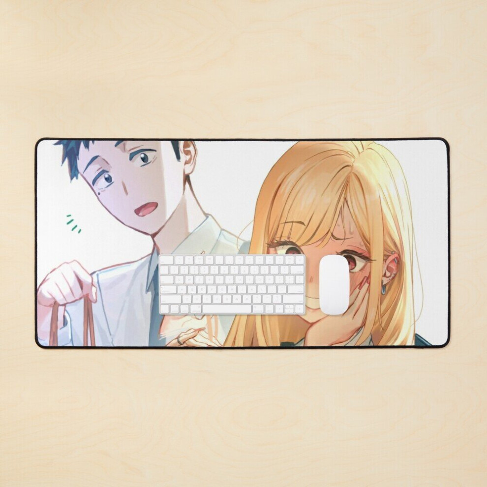 Desk Mat Marin Kitagawa X Wakana Gojo Large Gaming Mouse Pad 35X16 Inch 7802738364088