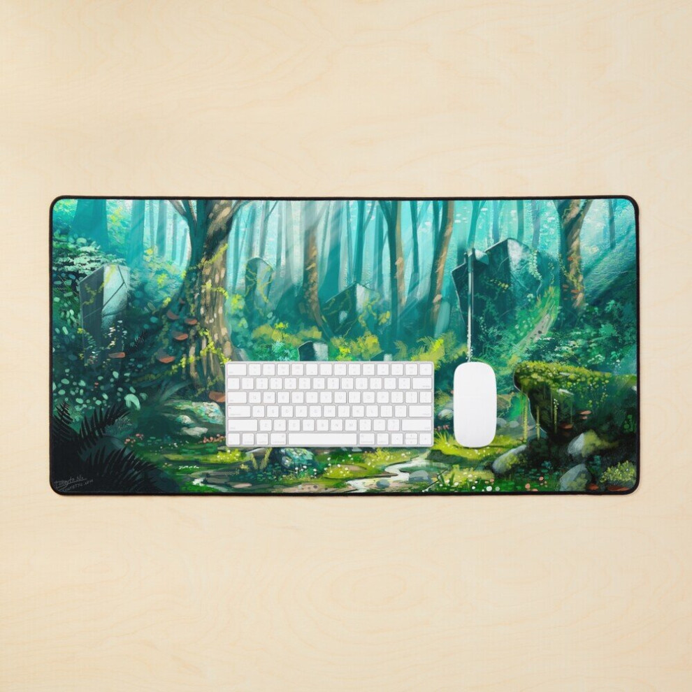 Desk Mat Colorful Forest Large Gaming Mouse Pad 35X16 Inch 7802738311648