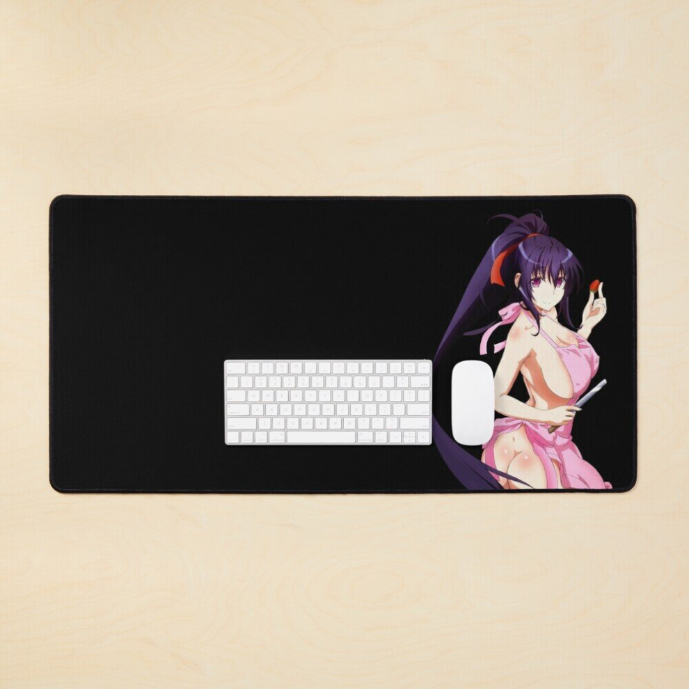 Desk Mat Hot Maid Himejima Akeno Lewd Boobs Ass (High School Dxd Ecchi Sexy Hentai) Large Gaming Mouse Pad 35X16 Inch 7802738400823