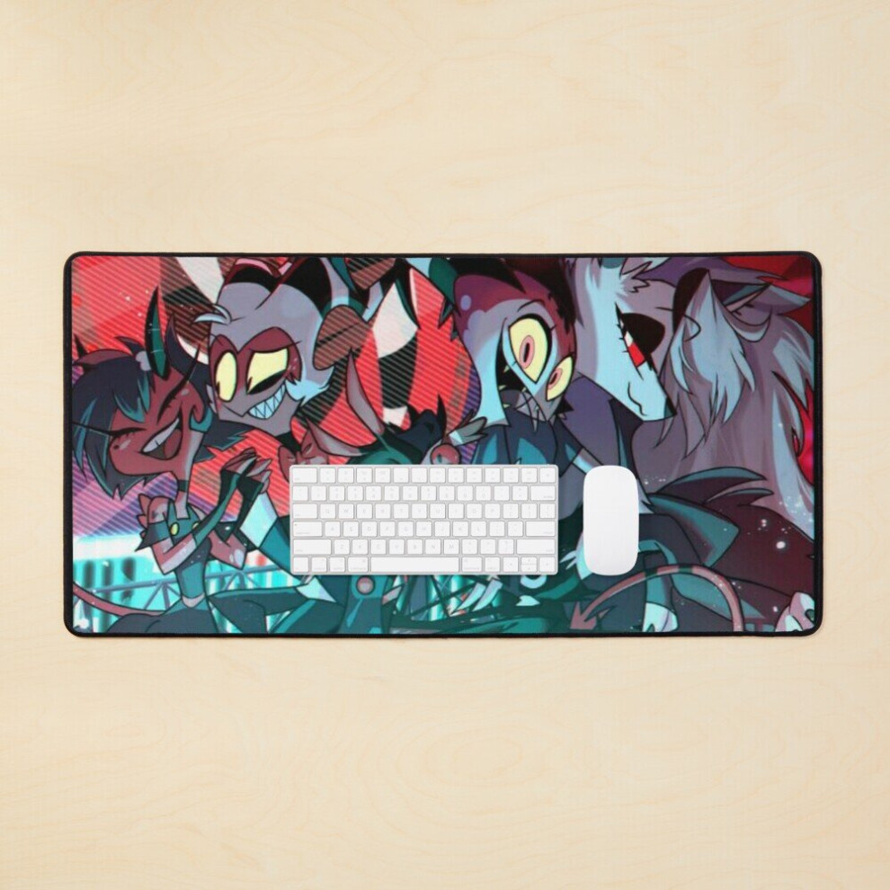 Desk Mat Helluva Boss Large Gaming Mouse Pad 35X16 Inch 7802738328660