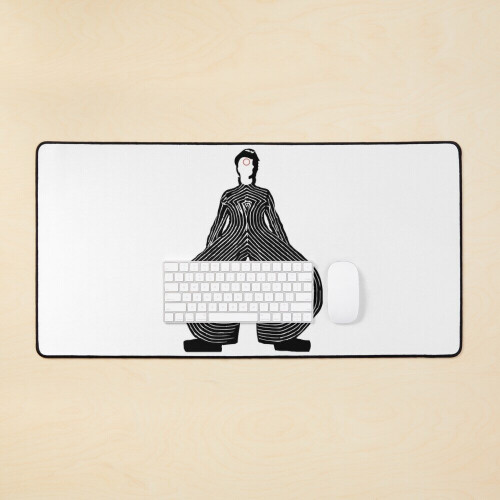 Desk Mat Bowie Large Gaming Mouse Pad 35x16 inch