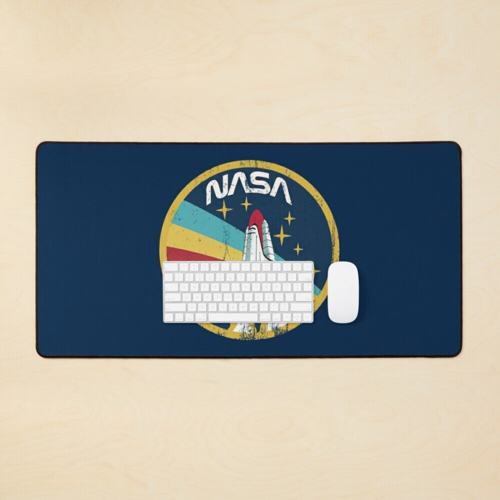 Desk Mat Nasa Vintage Emblem Large Gaming Mouse Pad 35X16 Inch 7802738408607