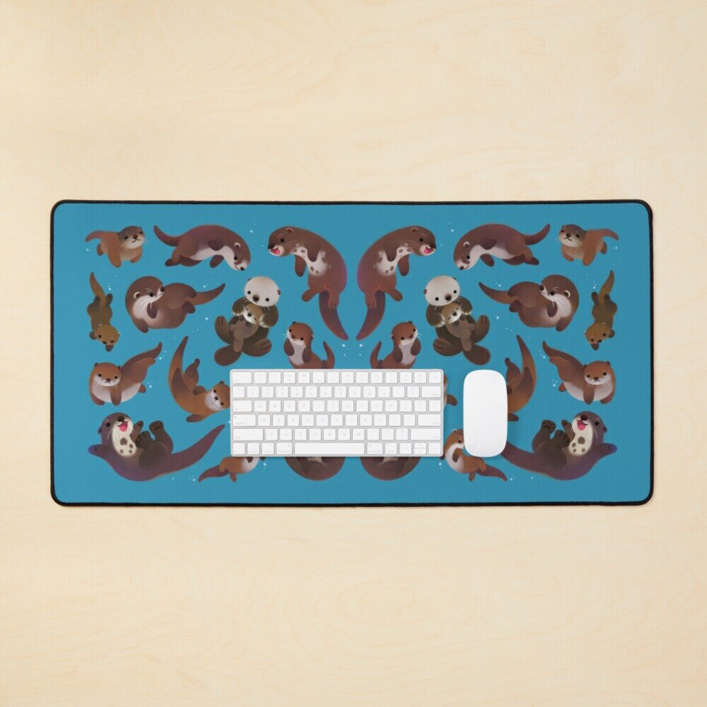 Desk Mat Otter Large Gaming Mouse Pad 35X16 Inch 7802738316032