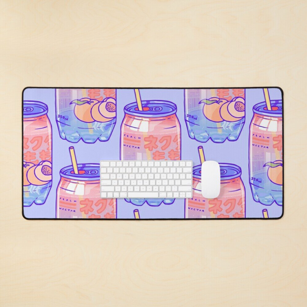 Desk Mat Bubbles Large Gaming Mouse Pad 35X16 Inch Peach 7802738342468