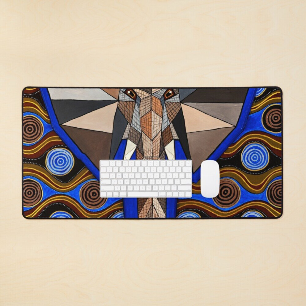Desk Mat African Elephant Large Gaming Mouse Pad 35X16 Inch 7802738389487