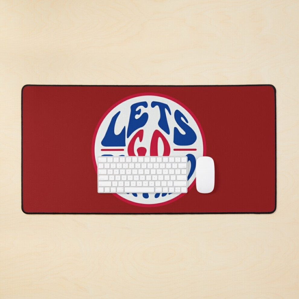 Desk Mat Let's Go Buffalo Retro Buffalo Bills Large Gaming Mouse Pad 35X16 Inch 7802738387452