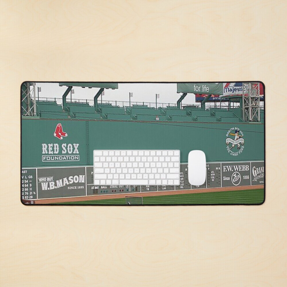 Desk Mat The Monster, Monster, Fenway Park, Boston Ma, Sox, Big Papi, Left Field, Yaz, Baseball Large Gaming Mouse Pad 35X16 Inch Green 7802738323566