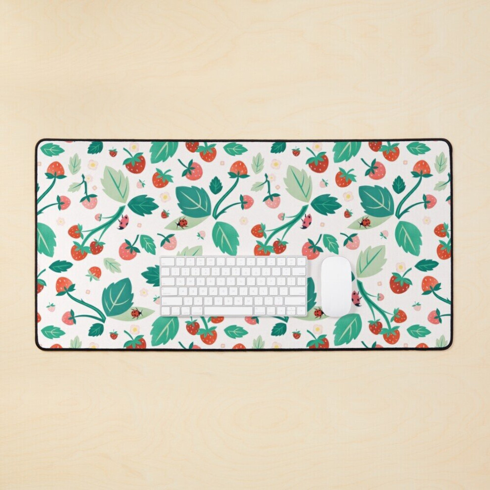 Desk Mat Strawberry Season Large Gaming Mouse Pad 35X16 Inch 7802738344158