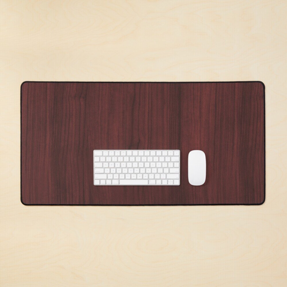 Desk Mat Polished Mahogany Wood Texture Large Gaming Mouse Pad 35X16 Inch 7802738326123