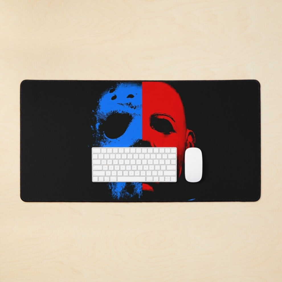 Desk Mat Horror Characters Serial Kill Large Gaming Mouse Pad 35X16 Inch 7802738365948