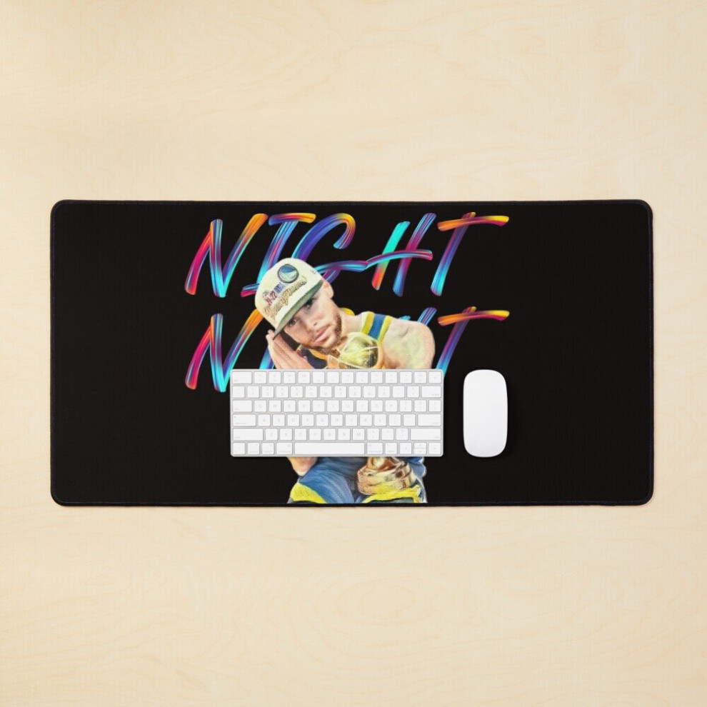 Desk Mat Steph Curry Night Night Large Gaming Mouse Pad 35X16 Inch 7802738341768